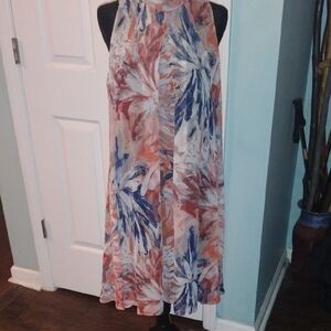 NWT Signature by Robbie Bee Multicolor Floral Midi Dress